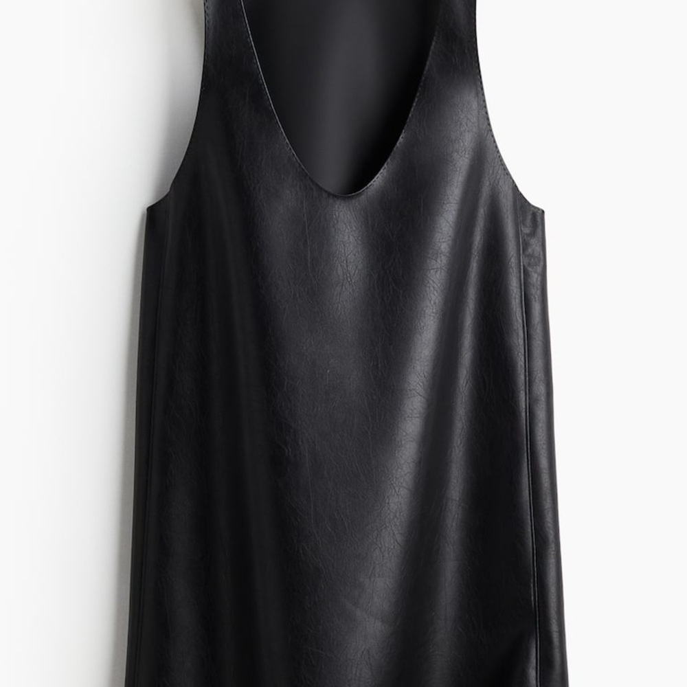 H&M Black Faux Leather Dress - Picture 2 of 2